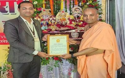 Gopal Mahabhishek program organized by ISKCON recorded in golden letters in the Golden Book of World Records