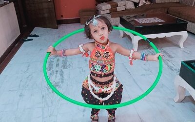 3 year old Lovya Maheshwari made world record by doing most hula hoops in one minute