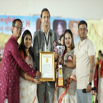 World record created by maximum number of women performing Maharashtrian folk dance together