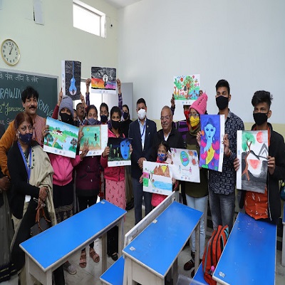 Mega Drawing Carnival organized at Joy Senior Secondary School entered in Golden Book of World Records