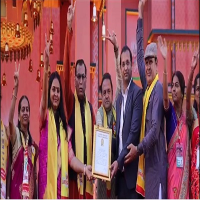 Thousands of women created a world record by taking out Jawara Yatra at the foundation stone laying ceremony of the world's tallest Maa Umiya temple