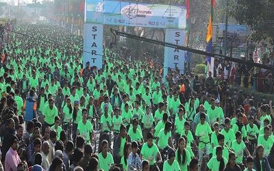 Saksham Cyclothon event held in Indore registered in Golden Book of World Records